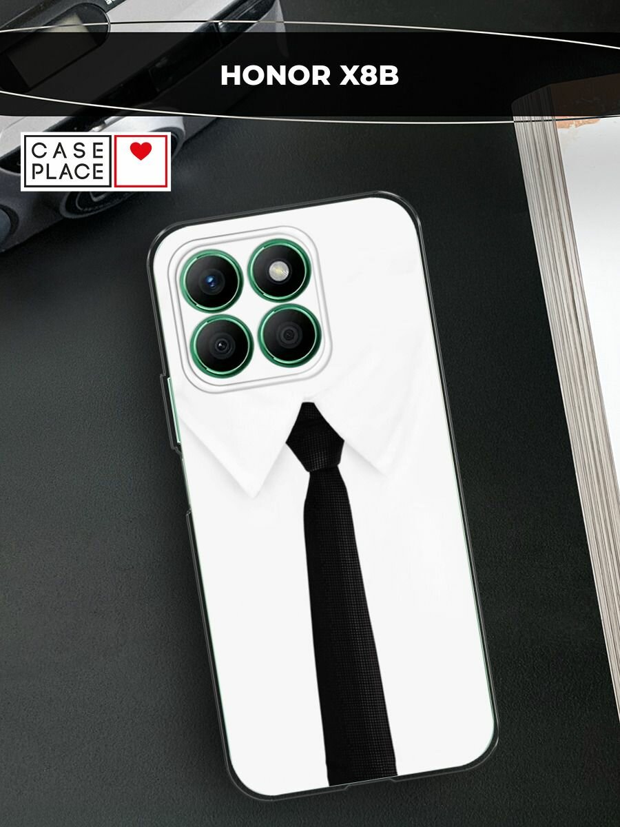 Силиконовый чехол на Honor X8B / Хонор X8B с принтом "Галстук"