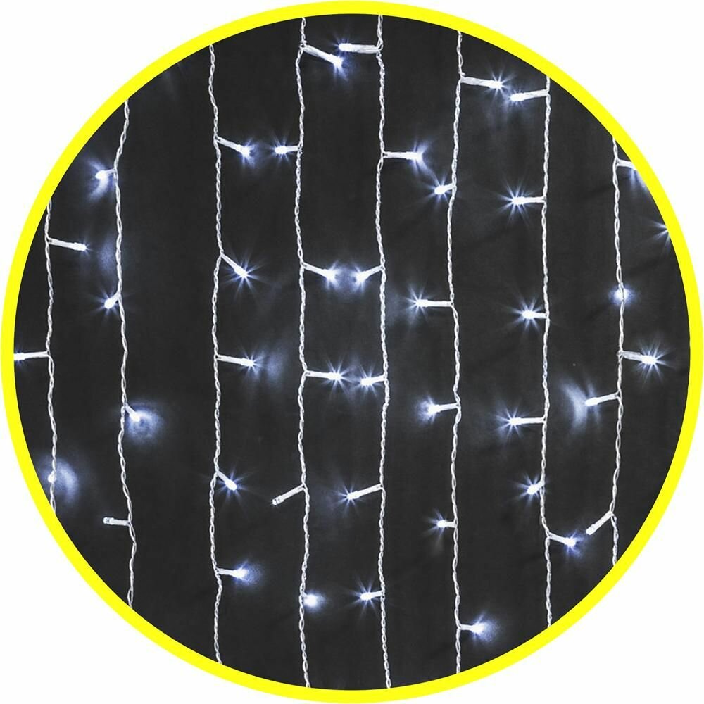 Гирлянда светодиодная Navigator новогодняя, 120х150 см, белое свечение