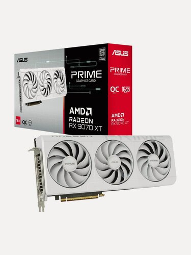 Изображение товара Видеокарта ASUS Prime Radeon RX 9070 XT OC 16G White (90YV0L75-M0NA00)