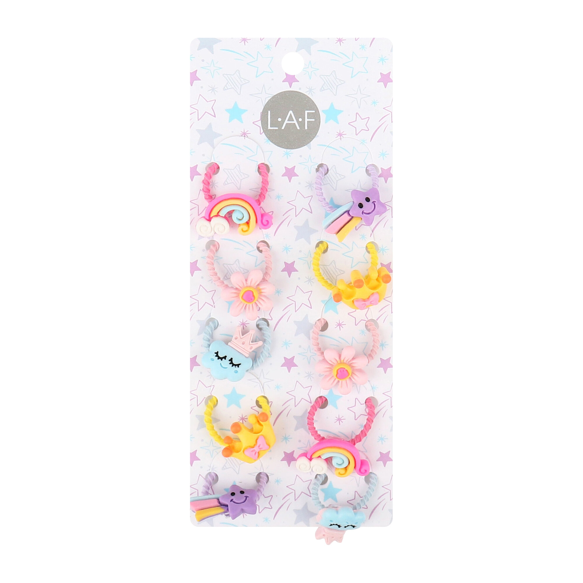 Набор резинок LAF, с декоративными элементами, для стильных причесок — фото 1