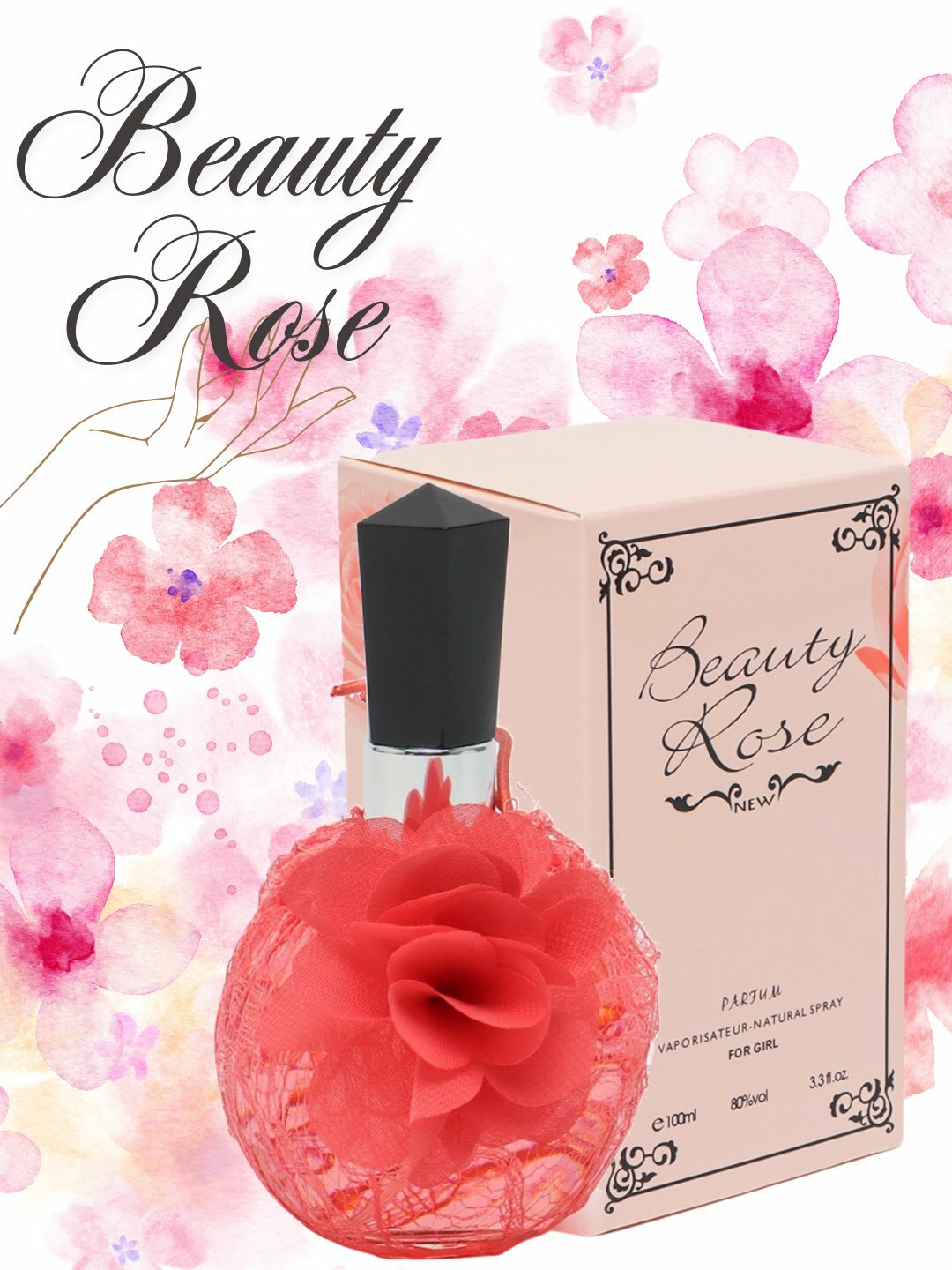Beauty Rose, парфюмерная вода для женщин, женские духи, 100 мл