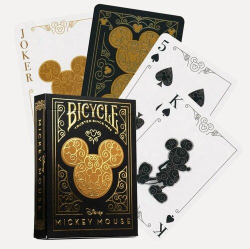 Изображение товара Карты Bicycle Disney Mickey Mouse black/gold