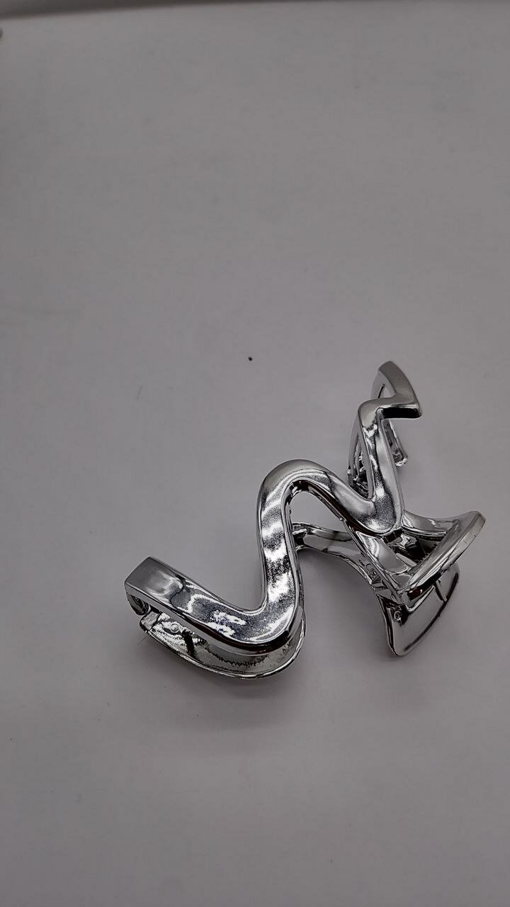 Серебряный крабик для волос — элегантная и стильная заколка для девушек. — фото 1