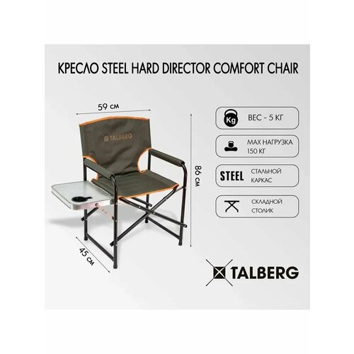 Кресло Steel Hard Director Comfort Chair, 59x45x86