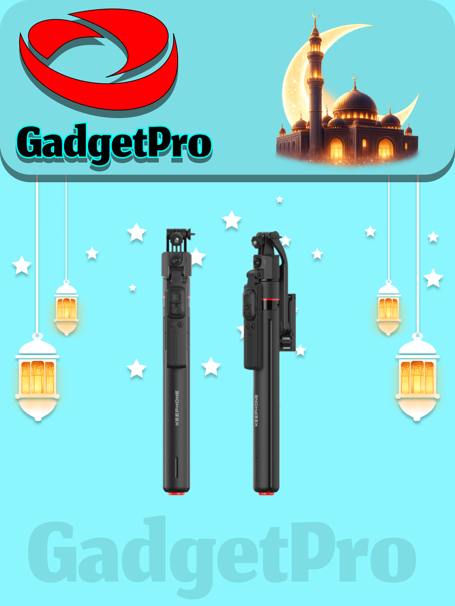 Селфи-палка Keephone Magselfy: монопод для смартфона с магнитным креплением, черный, портативный.