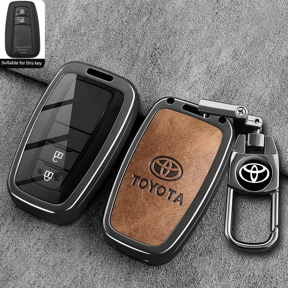 Чехол для ключа RAV4 E-Style - Каменный коричневый металлическая пряжка для Toyota RAV4 2024-2025