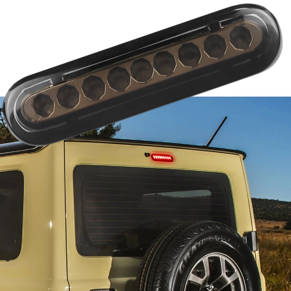 1 шт. задний 3-й стоп-сигнал с высоким креплением для Suzuki Jimny JB64 2019-2023 JB74 2019-2023 красный светодиодный дополнительный стоп-сигнал задний фонарь