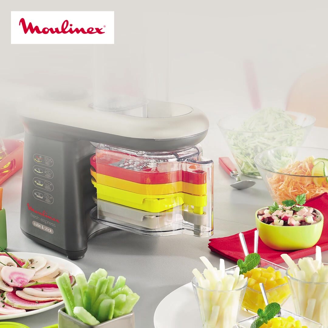 Мультирезка Moulinex "Fresh Express Cube" DJ905832, импульсный режим, защита от перегрузки — фото 1
