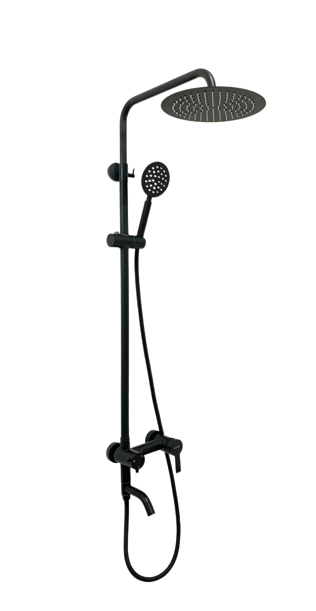 Душевая система Vaserzberg SUS-2660-BLACK черный матовый, лейка 1 режим