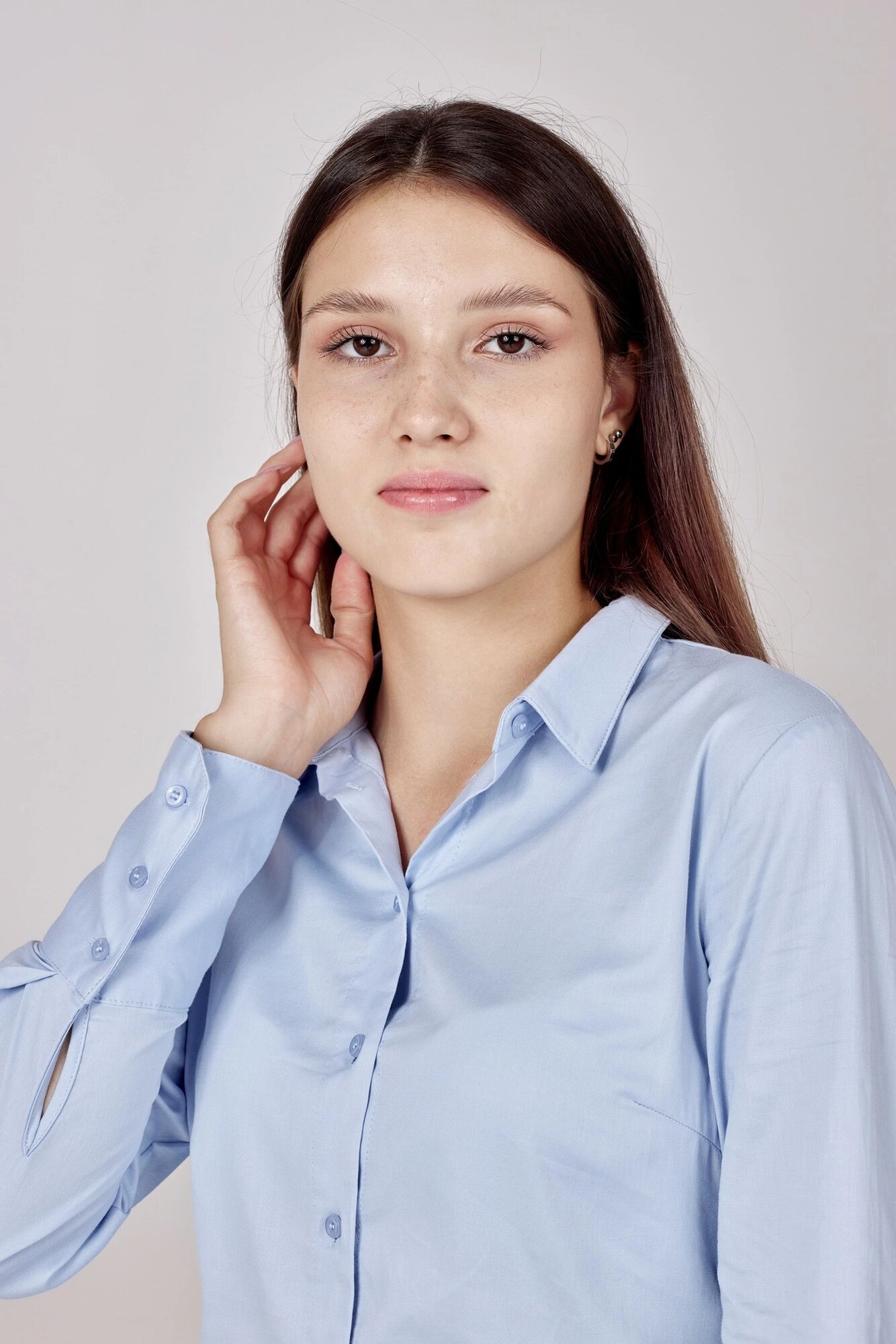 Рубашка Selfie, размер S, голубой — фото 1