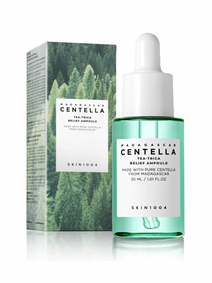 SKIN1004 Успокаивающая сыворотка для проблемной кожи Madagascar Centella Tea-Trica Relief Ampoule, 30 мл