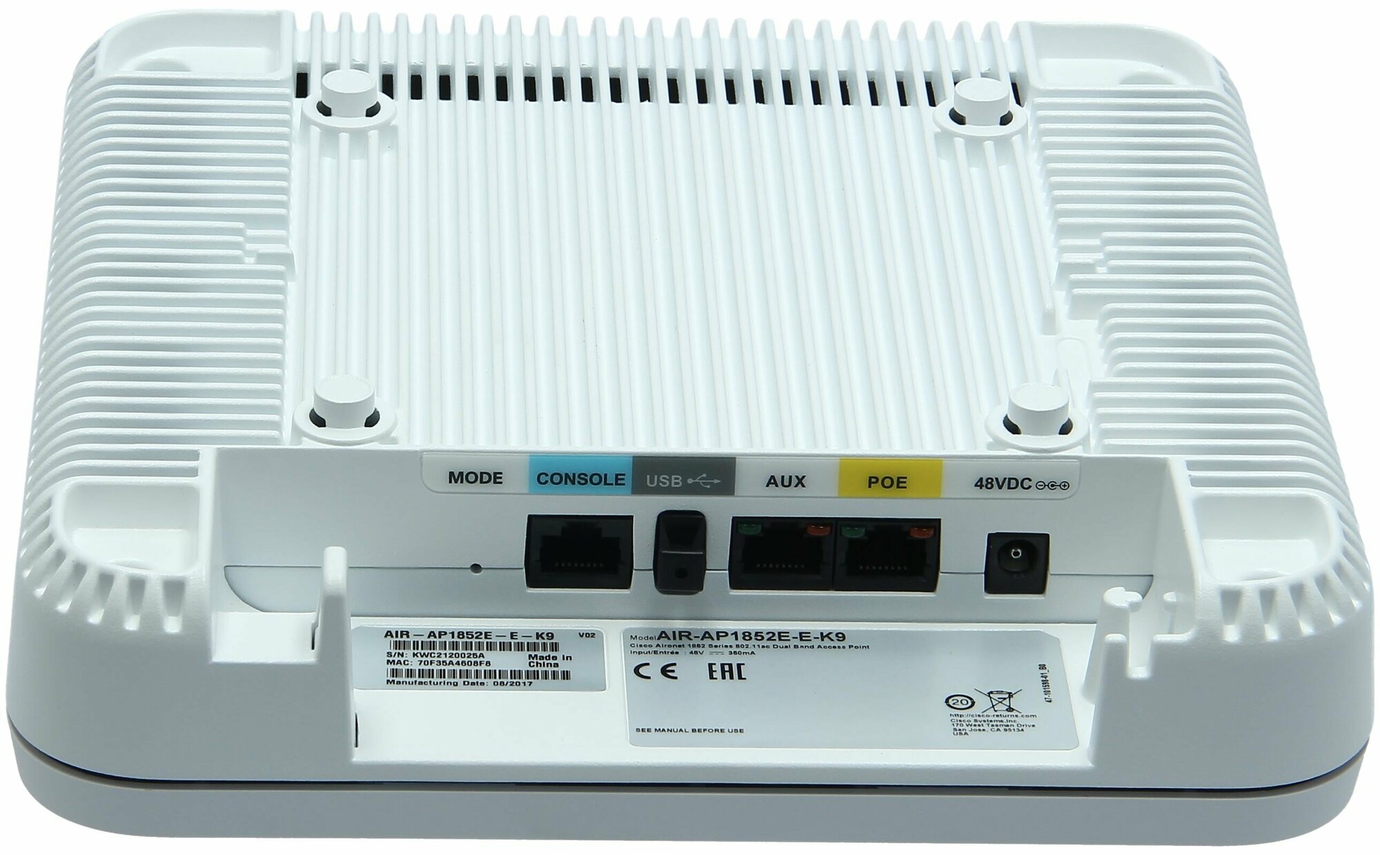 Точка доступа Cisco AIR-AP1852I-E-K9 2.5/5ГГц PoE 1Гбит/с