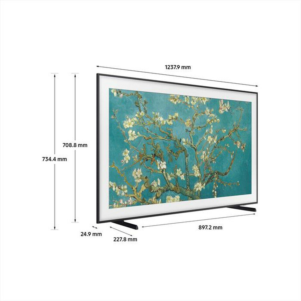 Телевизор Samsung The Frame QE55LS03B 2022, черный, 55 дюймов
