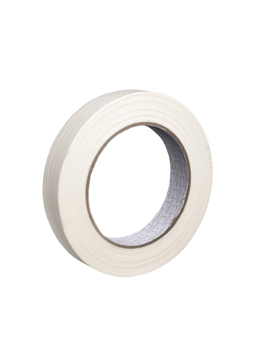 Скотч малярный Малевичъ, бумажный скотч односторонний, 2 см х 50 м — фото 1