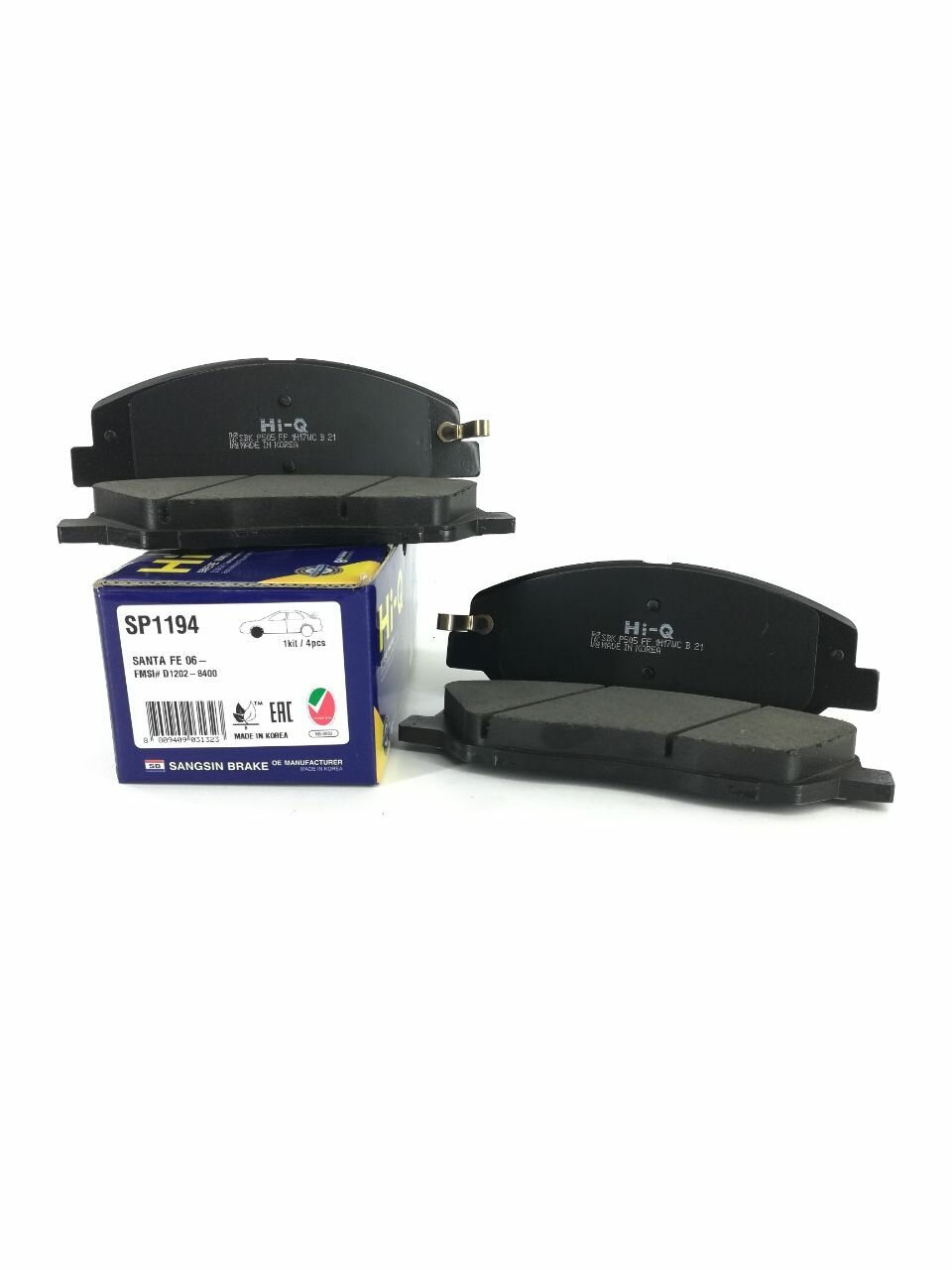 Колодки тормозные передние Киа Соренто Санта Фе Sangsin SP1194