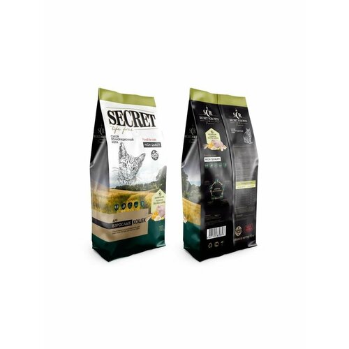 Сухой корм Secret Life Force 10 кг для кошек цыпленок и рис