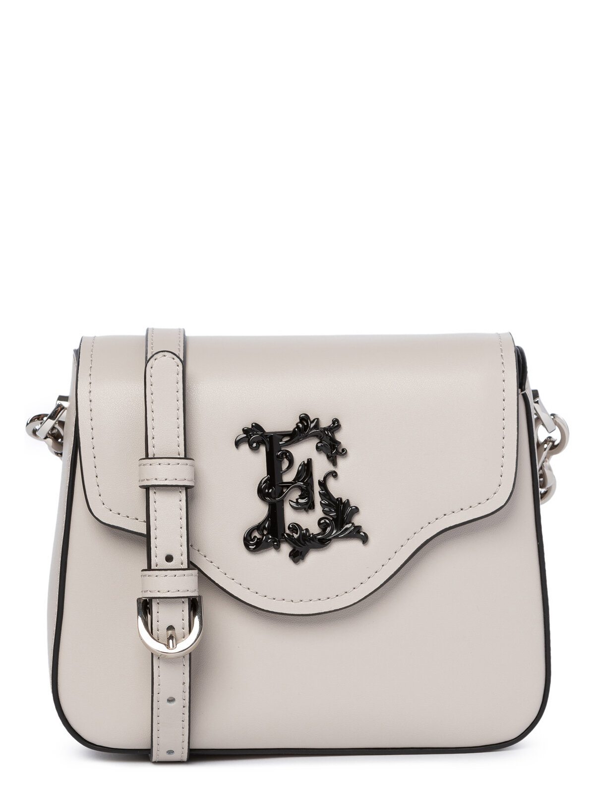 Сумка кросс-боди ELEGANZZA, фактура гладкая, серый — фото 1