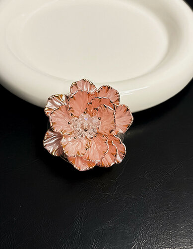 Изображение товара Попсокет, держатель для телефона, цветок, розовый