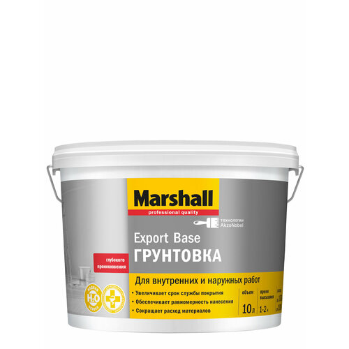 фото Грунт универсальный акриловый marshall export base 10 л.