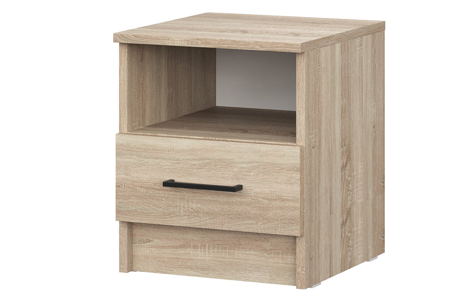 Тумба напольная Капри 352х416х38 см с 1 ящиком и открытой полкой цвет дуб сонома