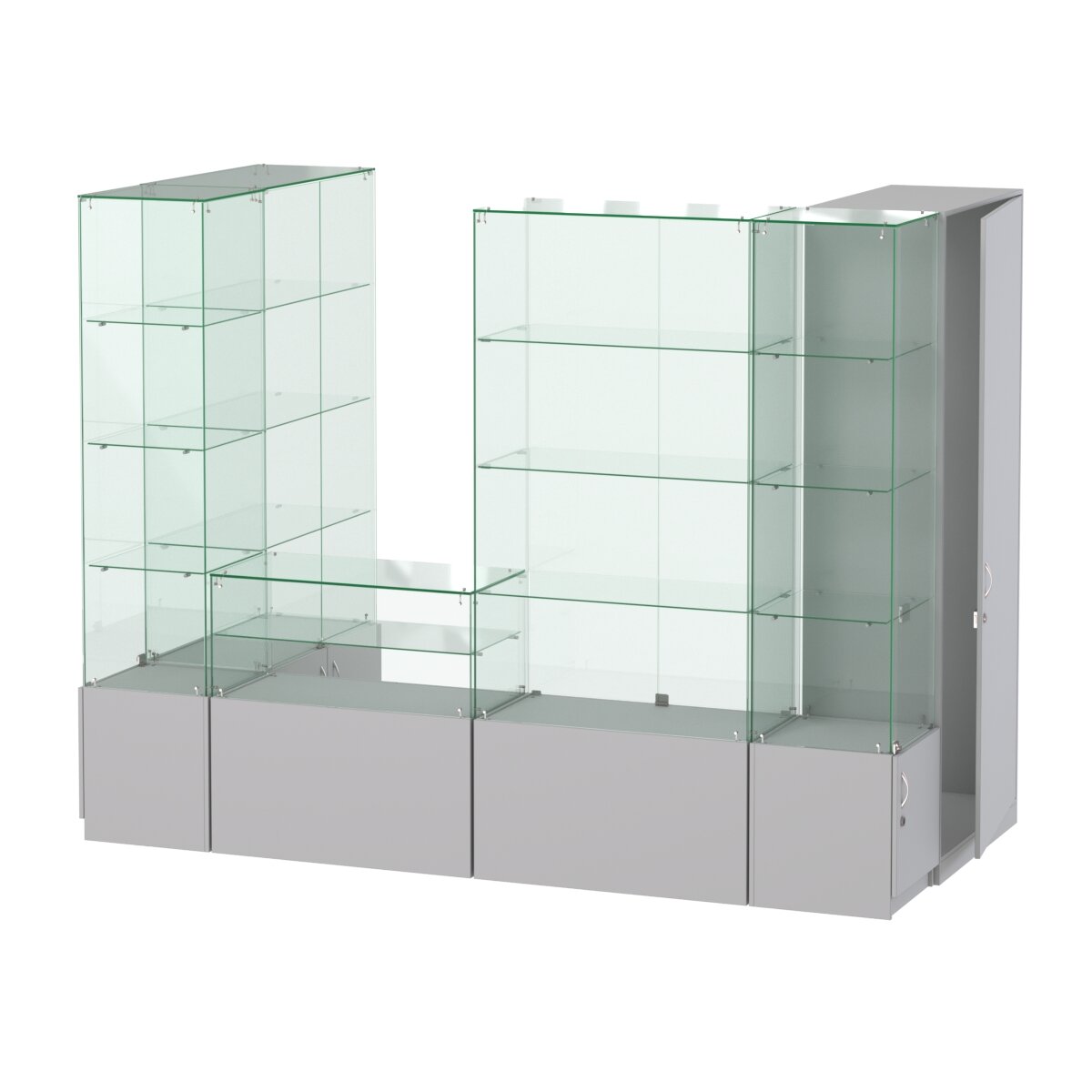 Павильон истра пристенный №4б (3 64 кв. м) Серый. Производитель товара - компания ТОБ.