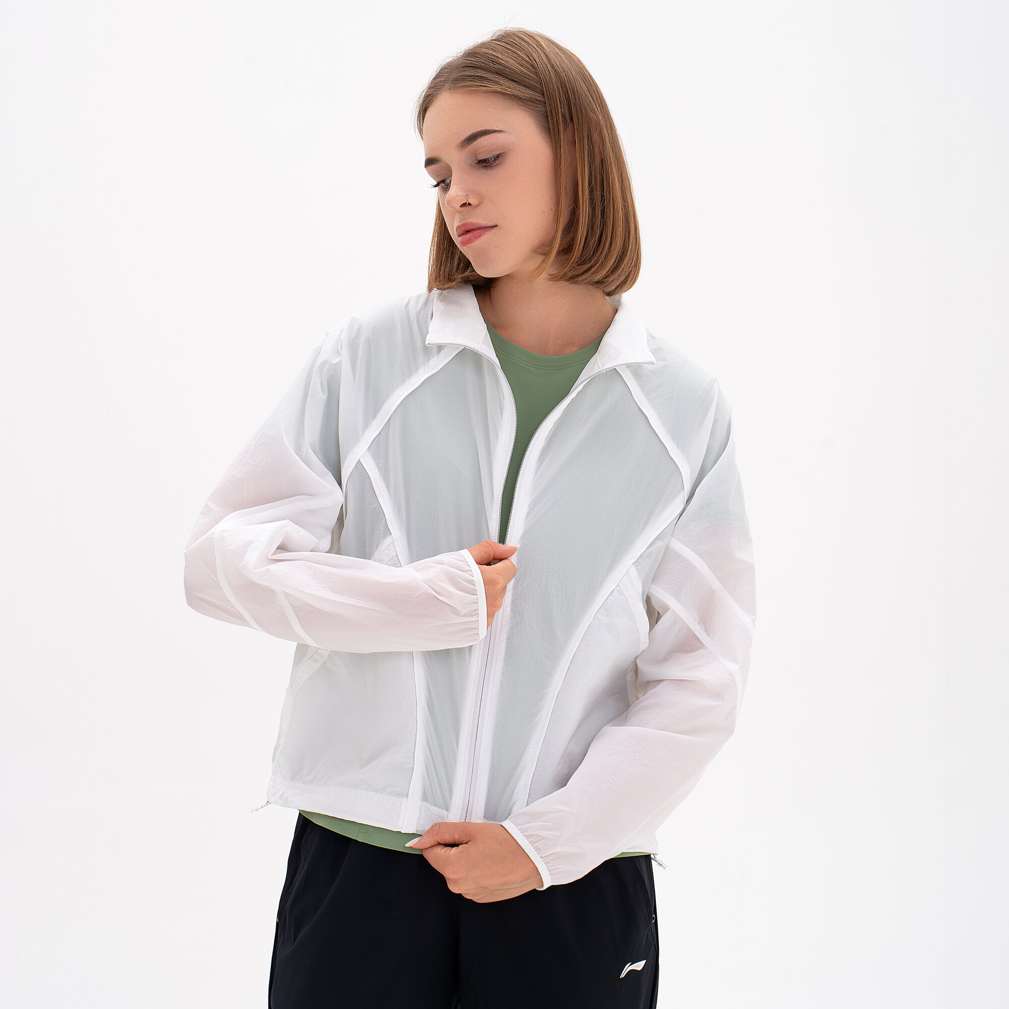 Ветровка LI-NING, размер 46, белый