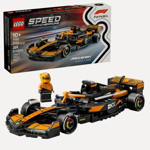 Изображение товара Конструктор LEGO Speed Champions McLaren F1 Team MCL38 77251, 269 деталей, от 10 лет