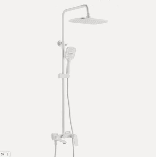 Изображение товара Душевая система для ванны однорычажная Shevanik S4136C, белая