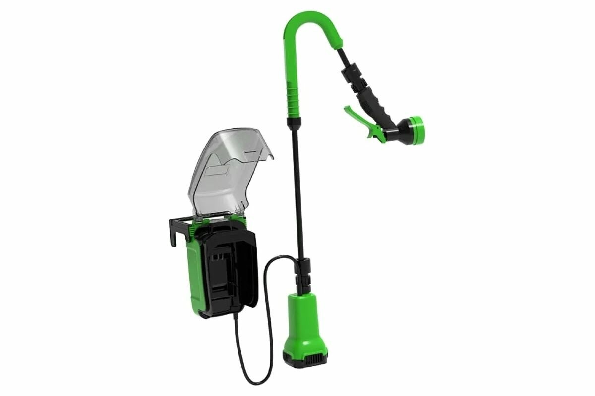 Аккумуляторный насос для полива из бочки GreenWorks 24V, без АКБ и ЗУ 3401007