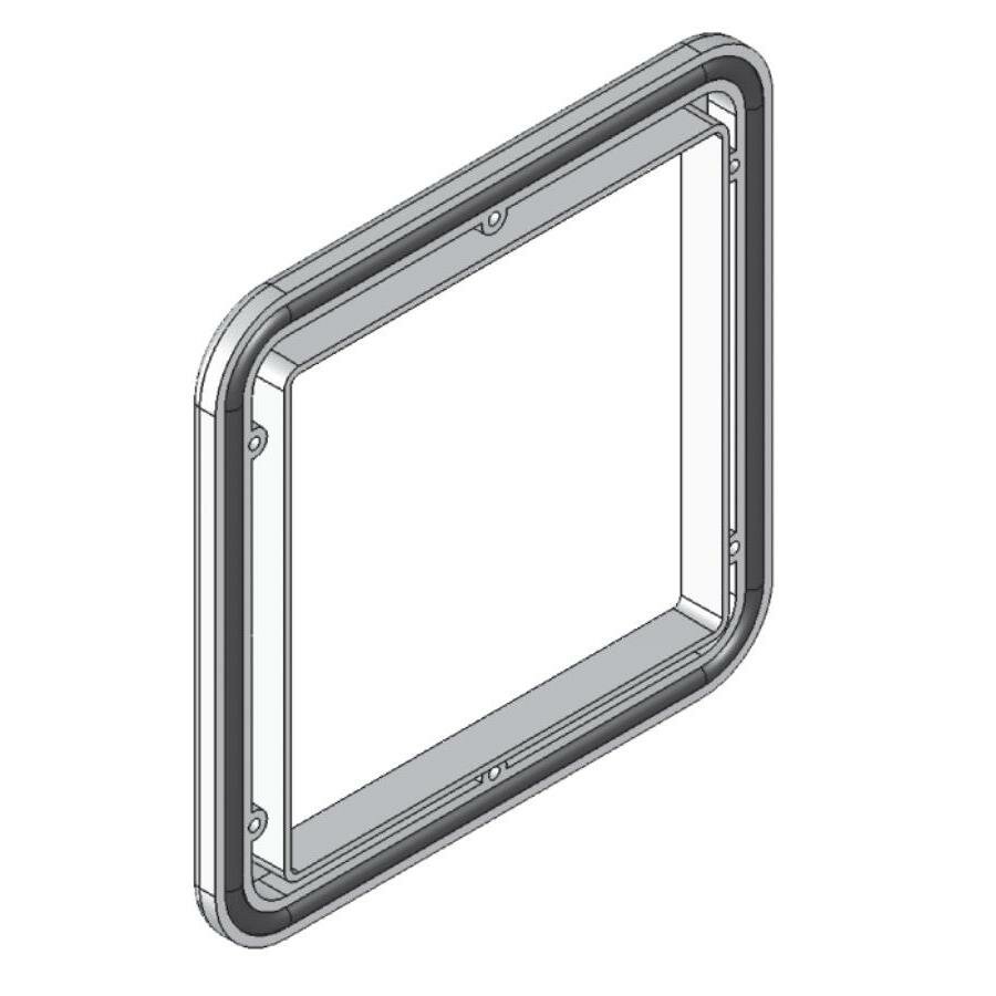 Стекло для электрощитов 117х117 мм IP54 крепление винтами