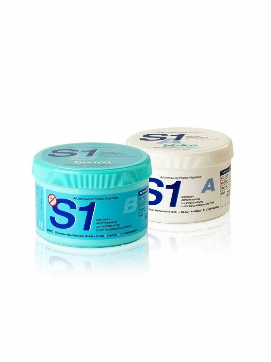 Бисико S1 Патти (Bisico S1 Putty), базовый материал, 2х300мл, 01120, BISICO
