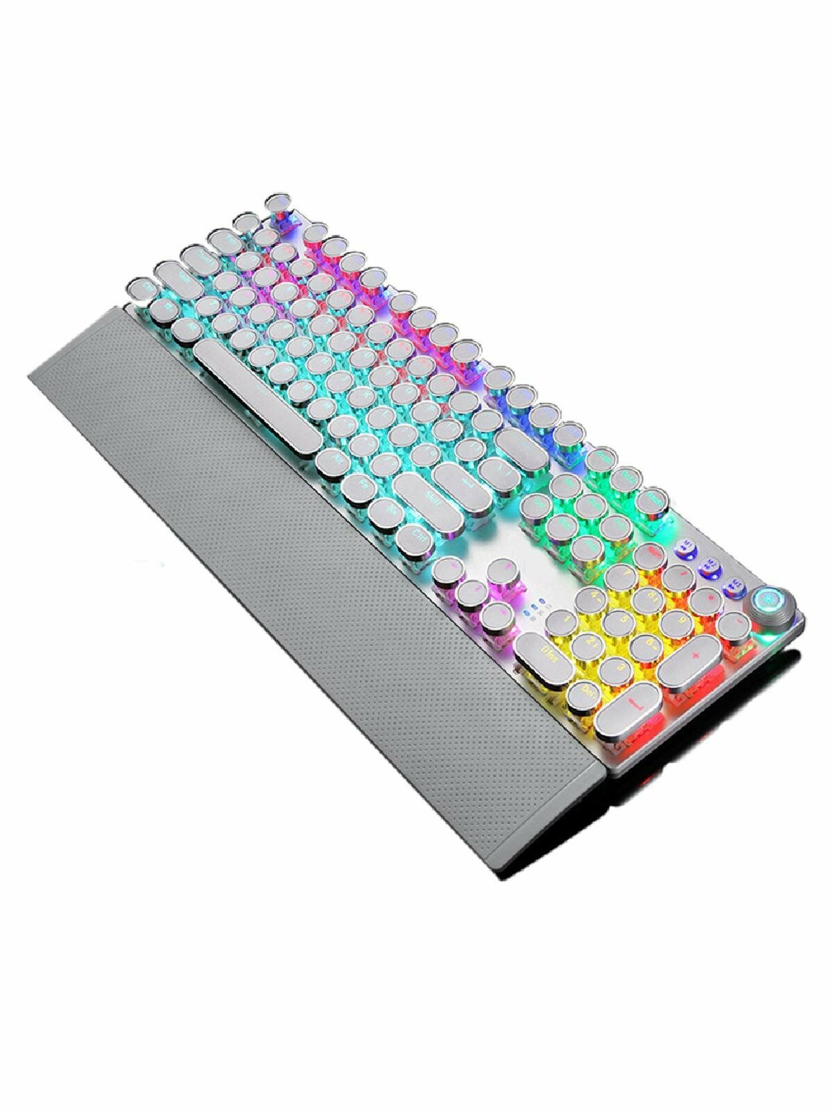 F2058 Green Axis Punk Mechanical Keyboard Mechanical Gaming Keyboard, Blue Switches, USB Wired, Cool Wireless