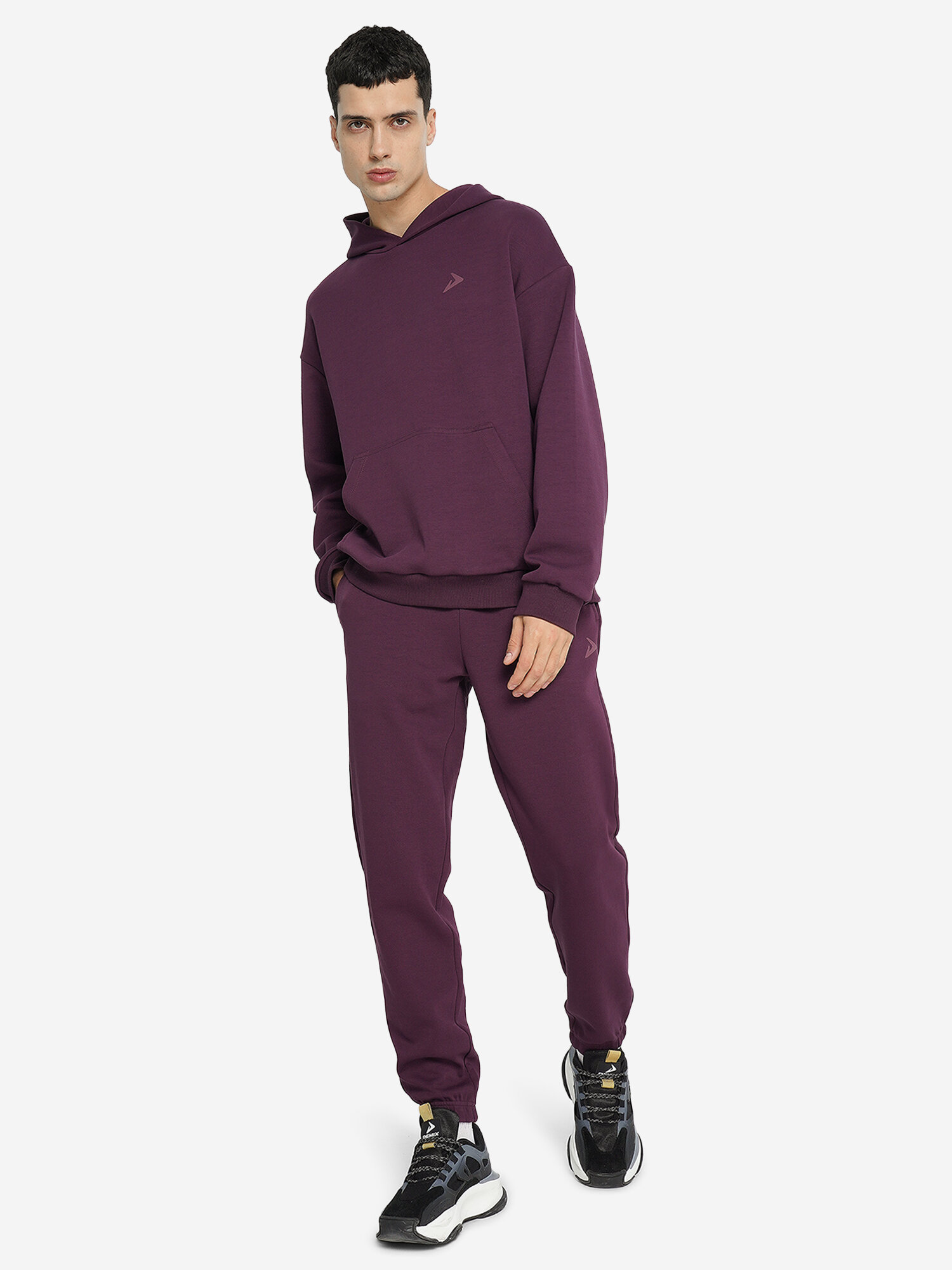 Брюки Demix, размер 52-54, винный — фото 1