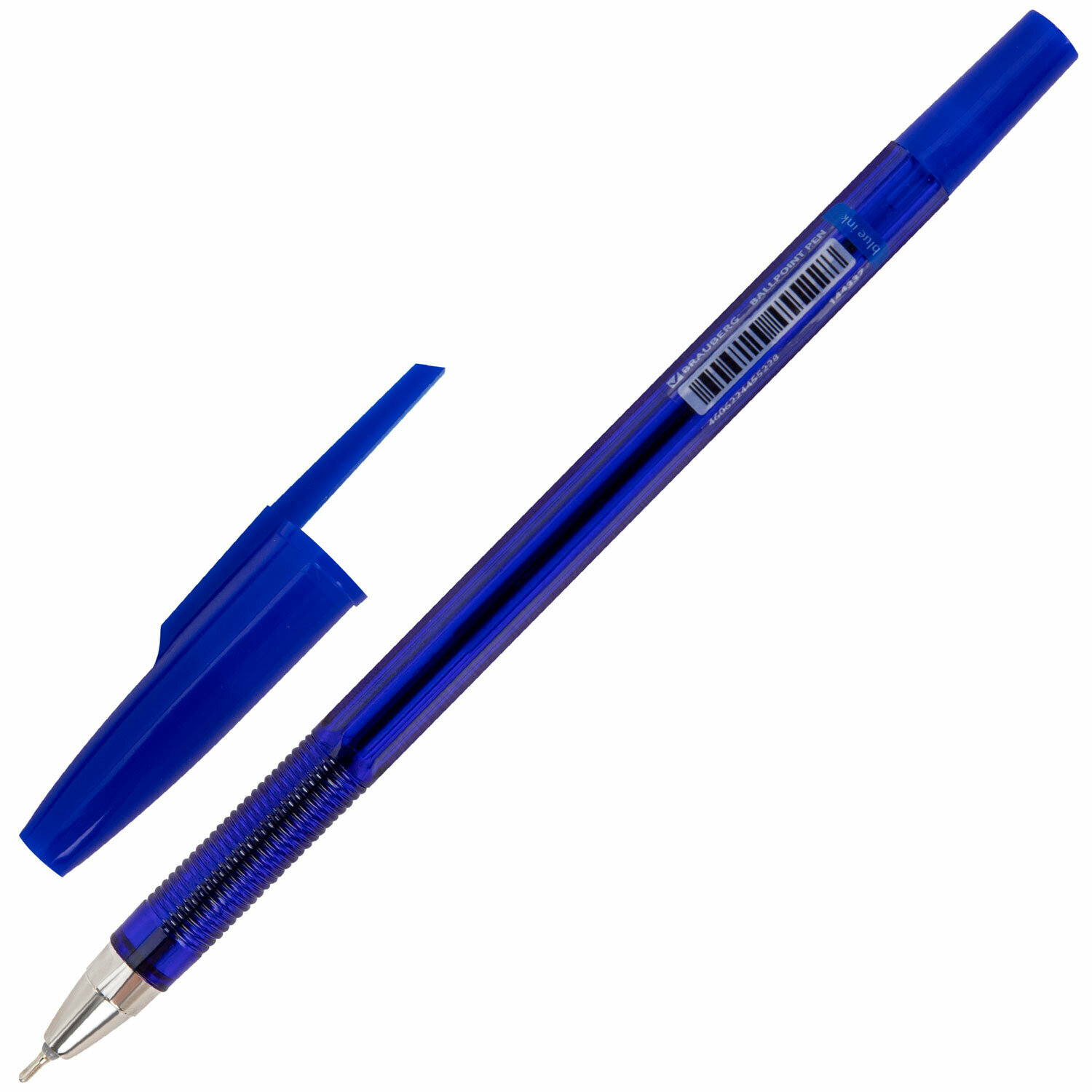 Упаковка 100 шт. Ручка шариковая BRAUBERG 927 PRO "WRITING 3.0", синяя, пишущий узел 0,5 мм, линия письма 0,25 мм, 144337