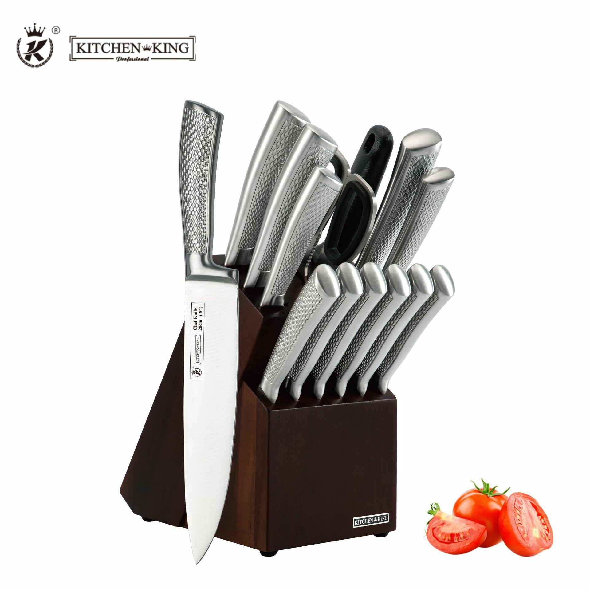 Kitchen King Набор кухонных ножей, 14 предметов с подставкой
