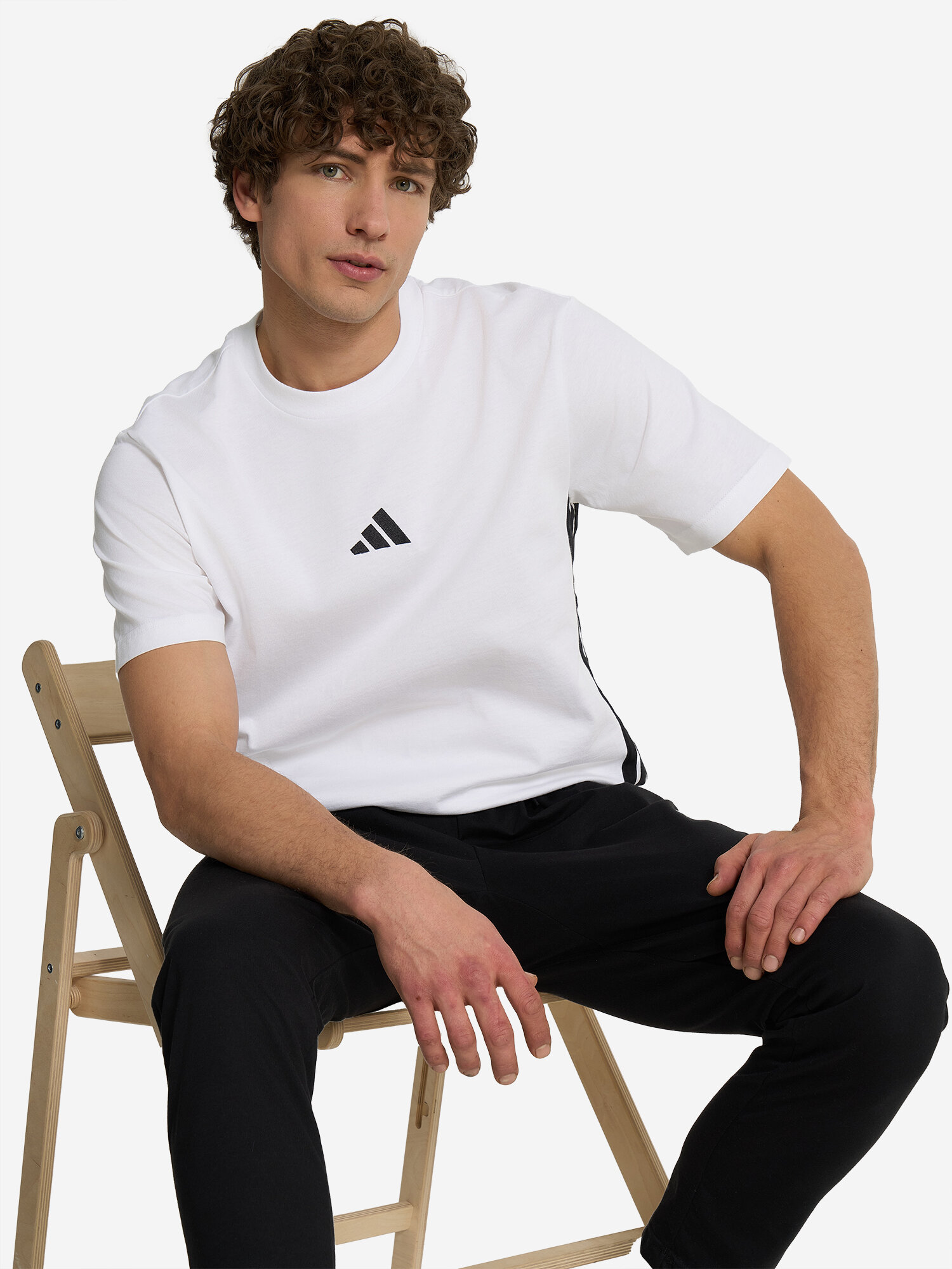 Футболка adidas, размер 2XL, белый