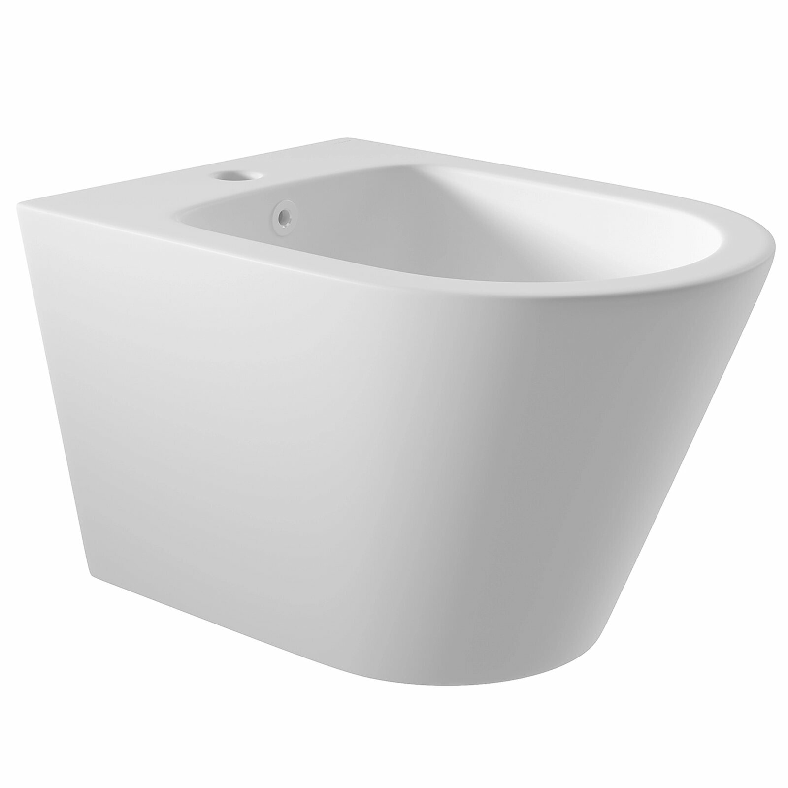 Биде Aqueduto CONE CON0320 подвесное 52.5х36.5 см белый матовый