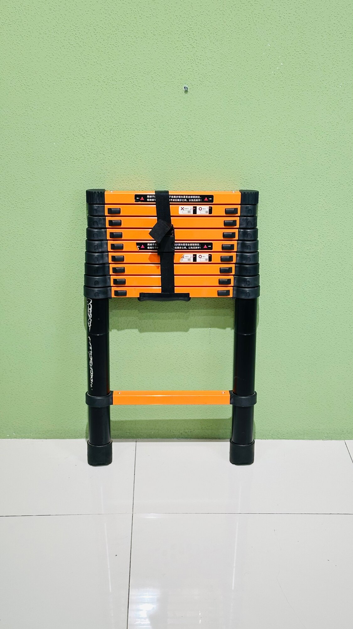 Стремянка, Телескопическая лестница , 1 секция, 2,9 метр, алюминиевая, нагрузка до 150кг