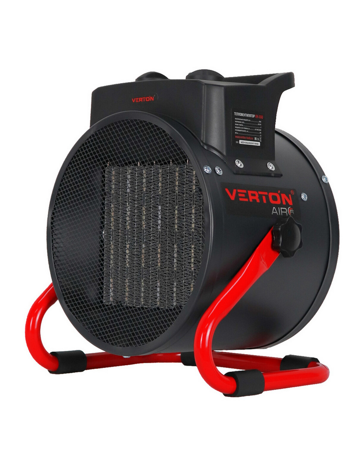 Электрический тепловентилятор Verton Air EH-3SQ (Корпус круглый 265*195*295 РТС(металлокерамика) 220В25/1500/3000Вт.)