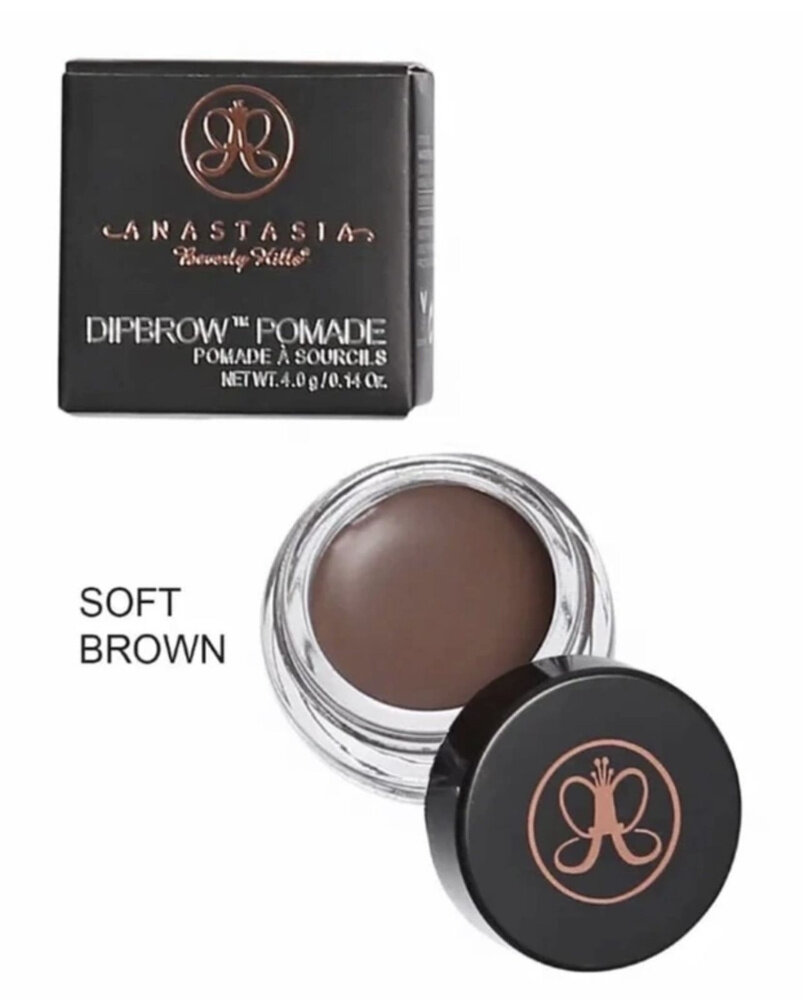 Гель-краска помадка для бровей Anastasia Beverly Hills Dipbrow Pomade, 4 г soft brown
