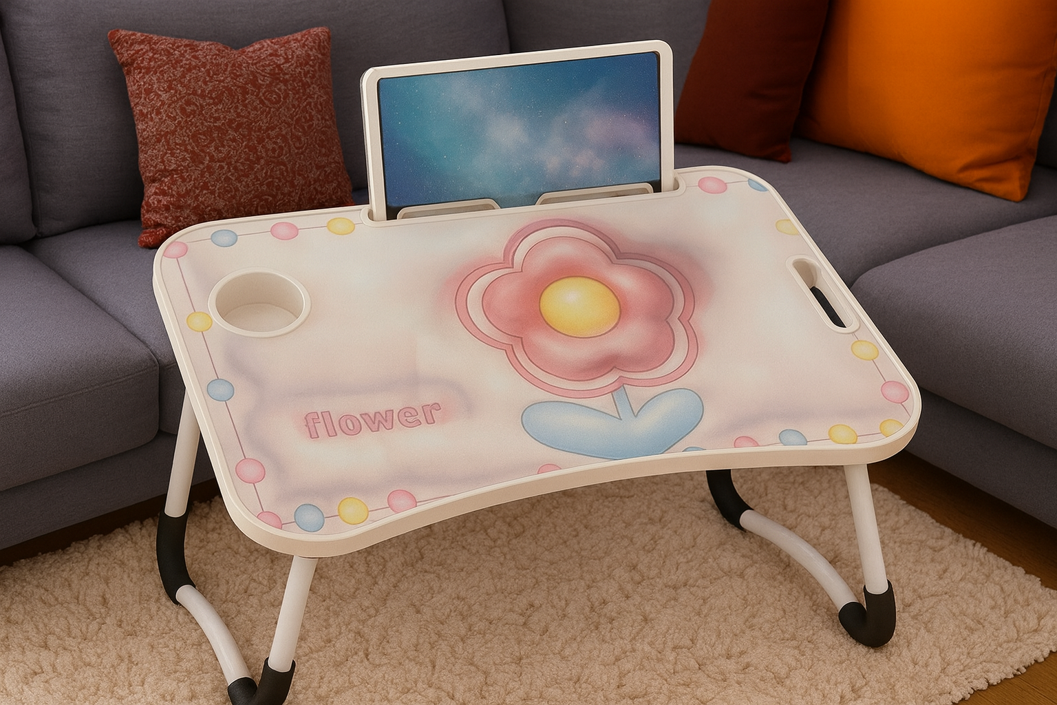 Детский складной столик-парта Детский переносной столик для учебы и игр