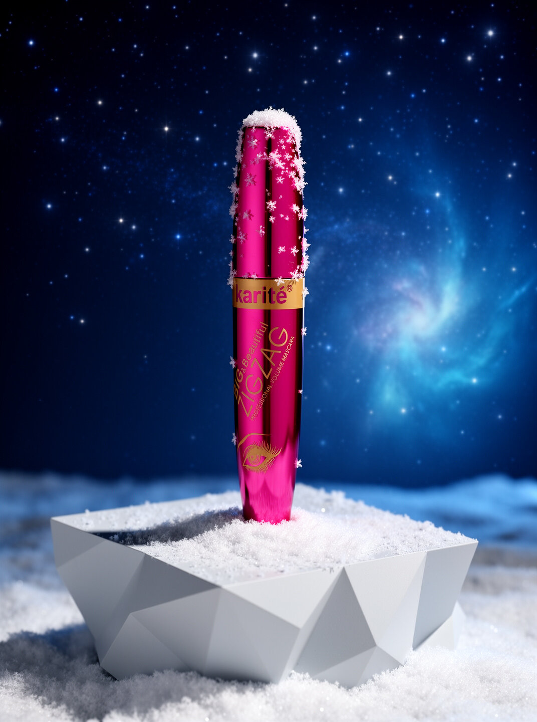 Тушь для ресниц "BIG and beautiful" ZIG ZAG, водостойкая, для объема — фото 1