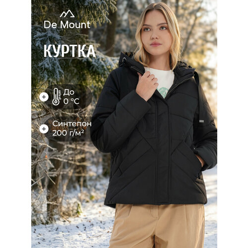 фото Куртка de mount, размер 42, черный