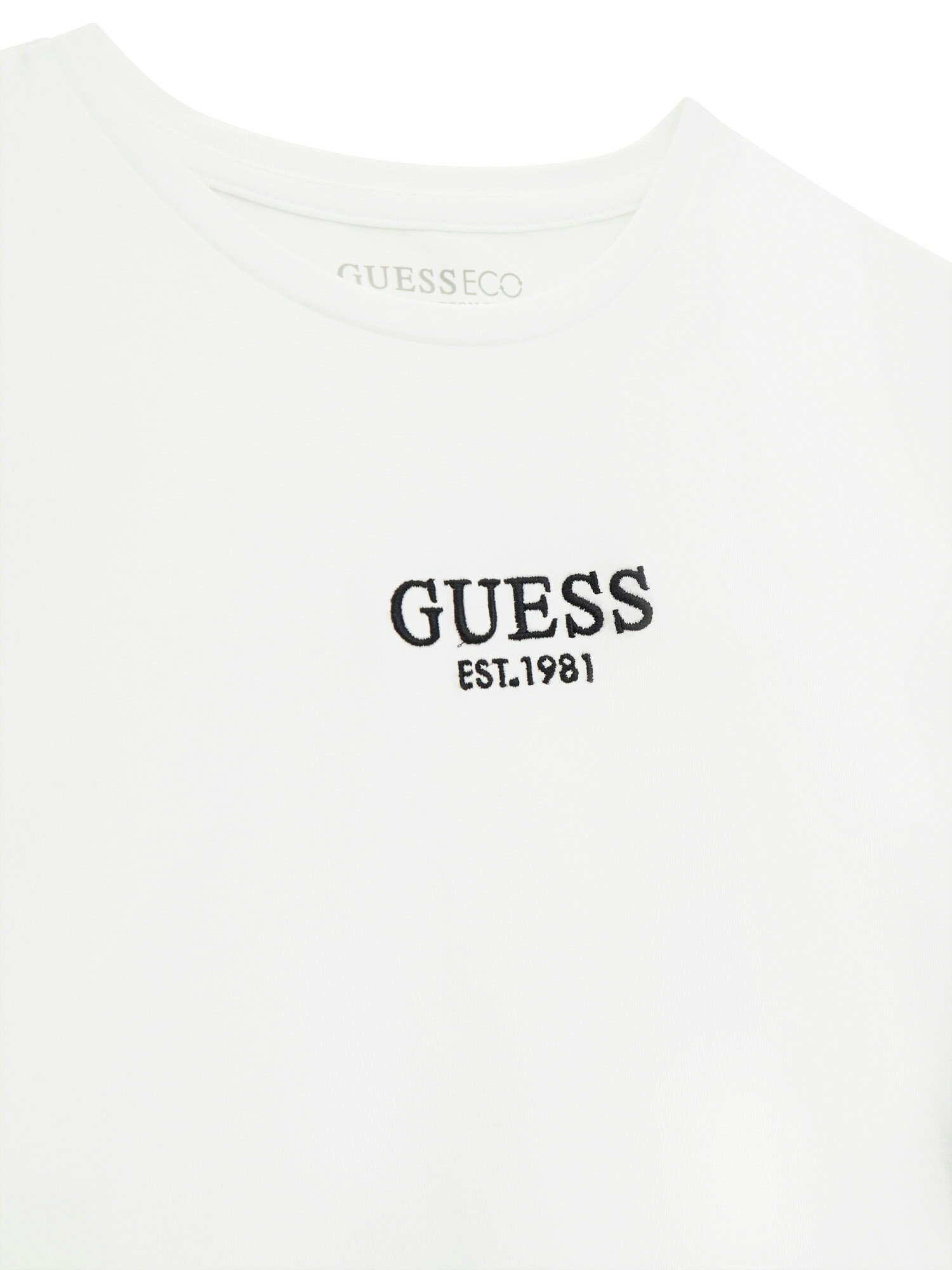 Футболка GUESS CROP SS T-SHIRT, , размер 14 лет, белый, — фото 1