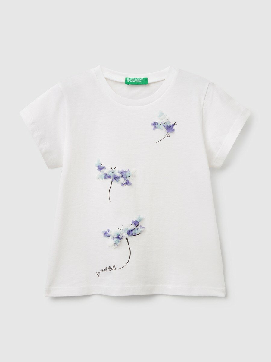 Футболка UNITED COLORS OF BENETTON, размер 98, белый