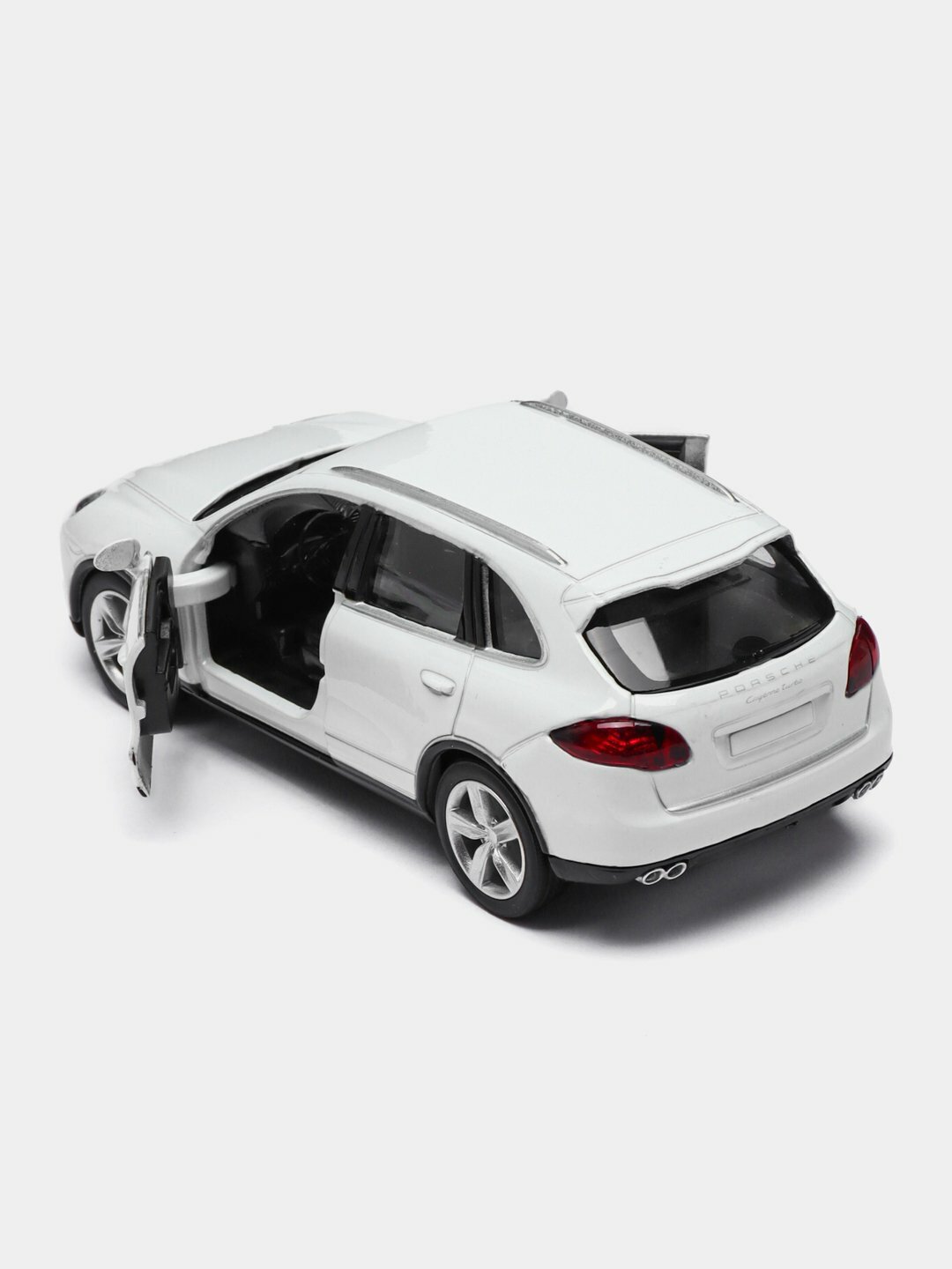 Инерционные коллекционные игрушечные машинки 1:36, Porsche cayenne turbo белый — фото 1