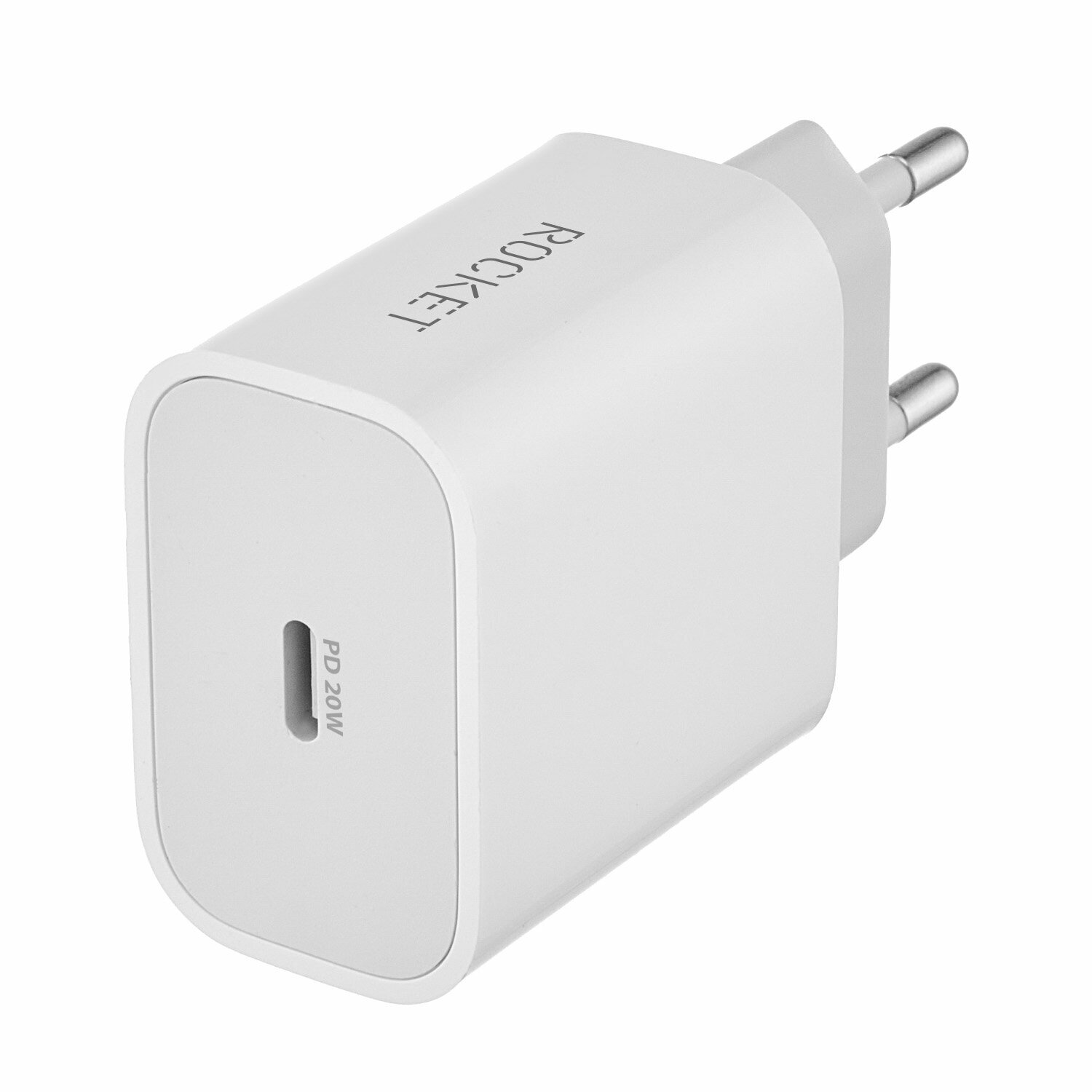 Сетевое зарядное устройство ROCKET Space USB-C (Type-C) 20 Вт с поддержкой протоколов быстрой зарядки