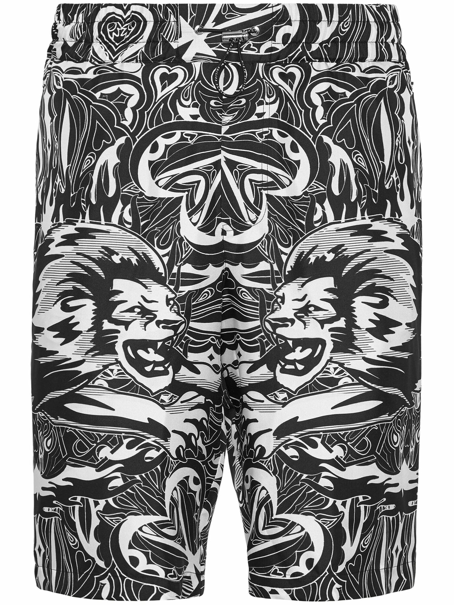 Шорты PHILIPP PLEIN Tribal Circus, размер 3XL, черный