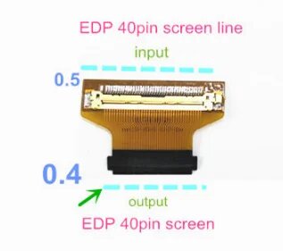 Новый светодиодный экран EDP 30-контактный на 40-контактный/40 на 30-контактный кабель-переходник 2Lanes Шнур-адаптер Разъем для портативного компьютера, 0.5MM 40PIN To 0.4MM, Другой