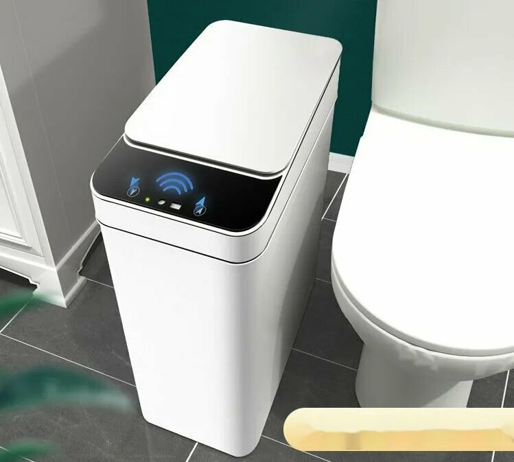 Изображение Мусорное ведро Xiaomi, 12 литров, индуктивное открытие, белое